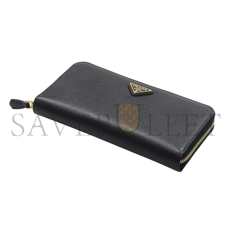 PRADA LEATHER ZIP WALLET 1M0506 (19*11*2cm)